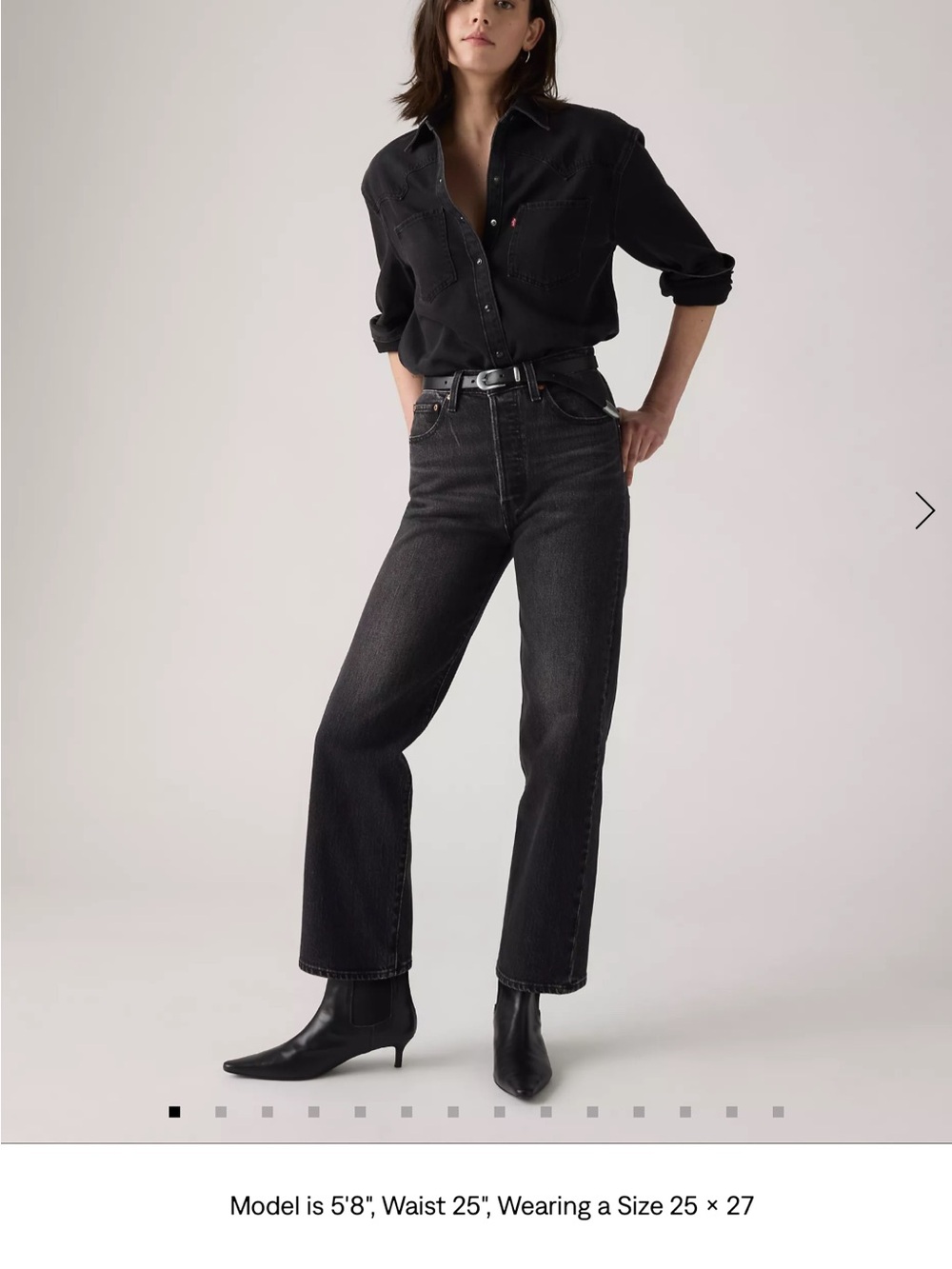 Levi's Black Straight-Leg Jeans